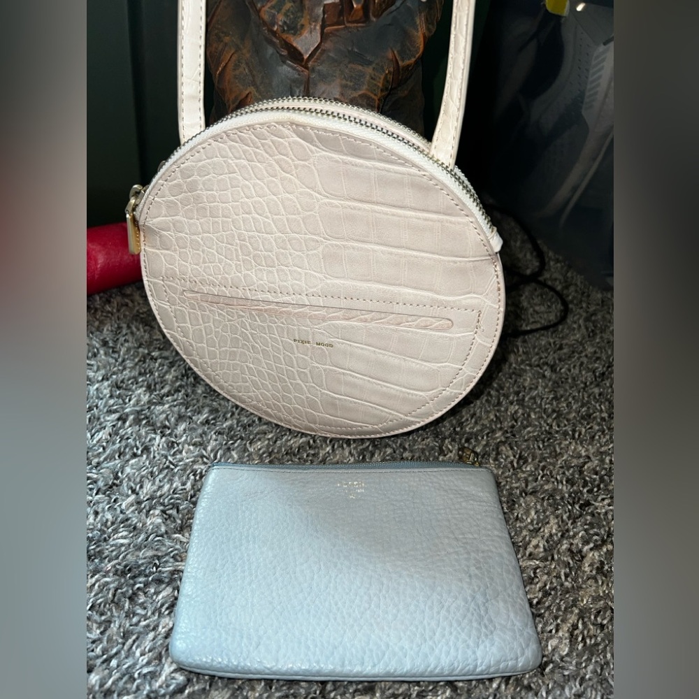 Pixie mood crossbody with fossil wristlet